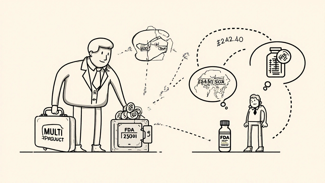 Large pharma company pays high fee while small startup struggles with cost