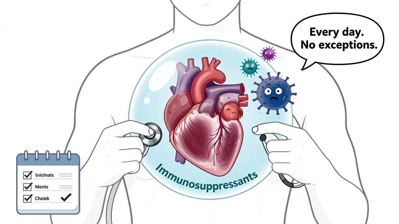 Patient with protective bubble shielding heart from germs and cancer cells