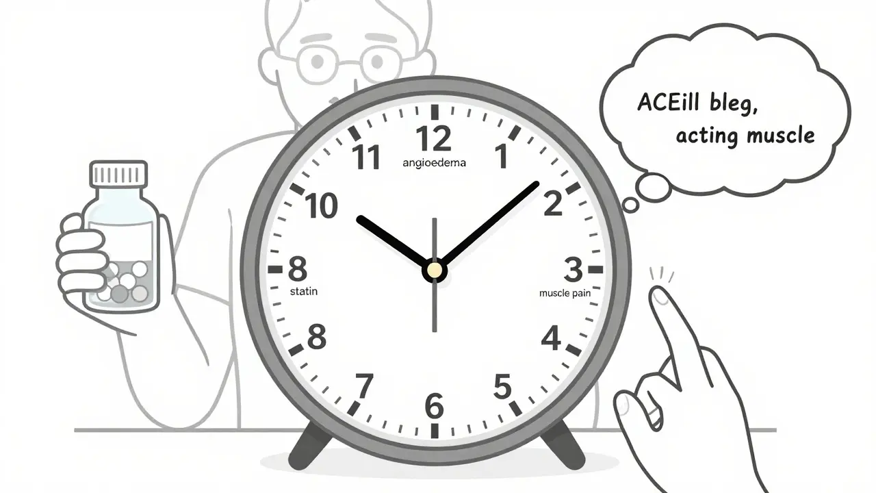 Time-to-Onset Patterns by Drug Class: When Common Medication Side Effects Start