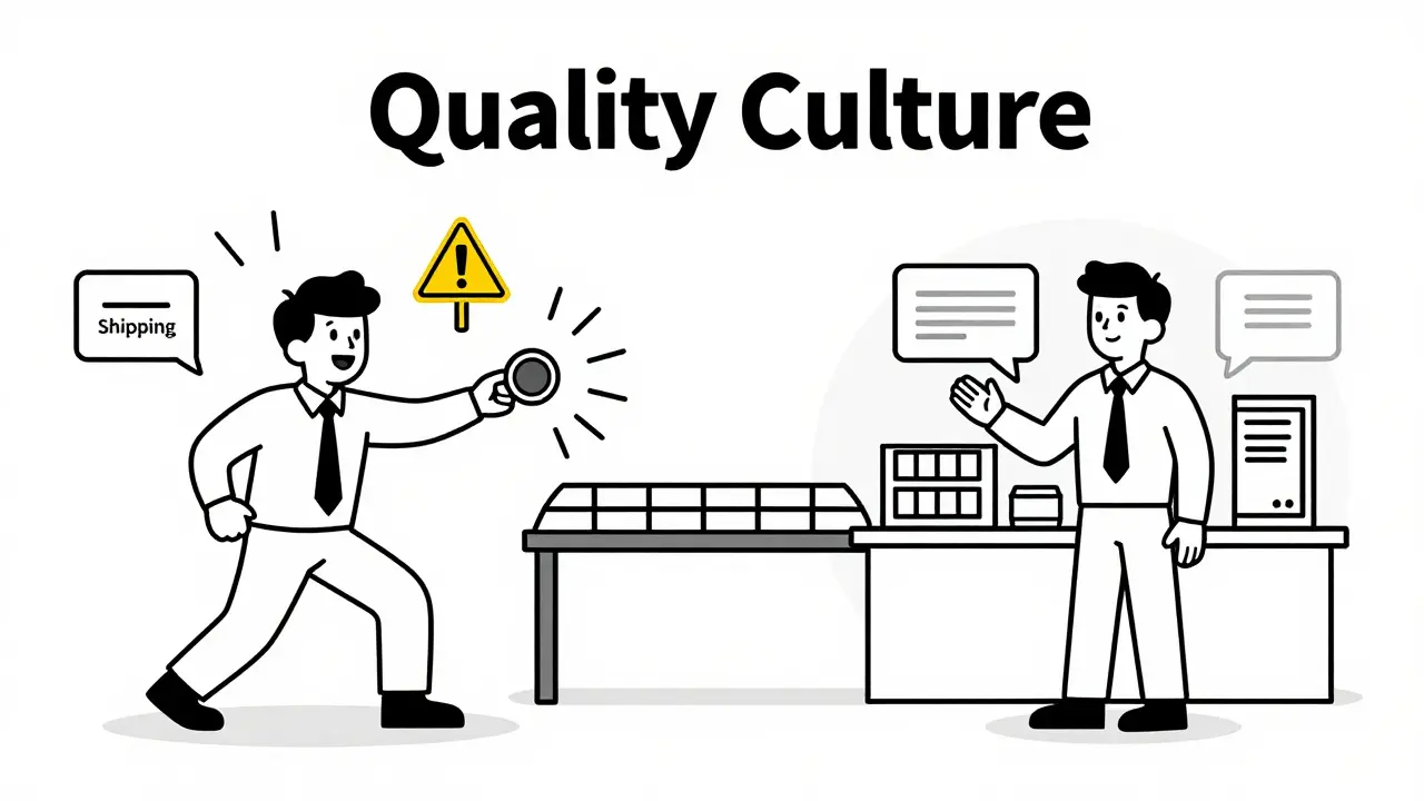 Comparison between a manager prioritizing speed and a leader prioritizing quality compliance