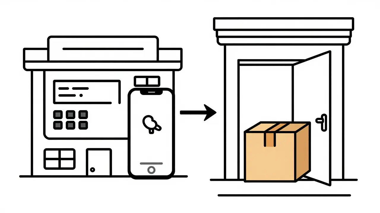 Digital prescription sent to pharmacy for delivery
