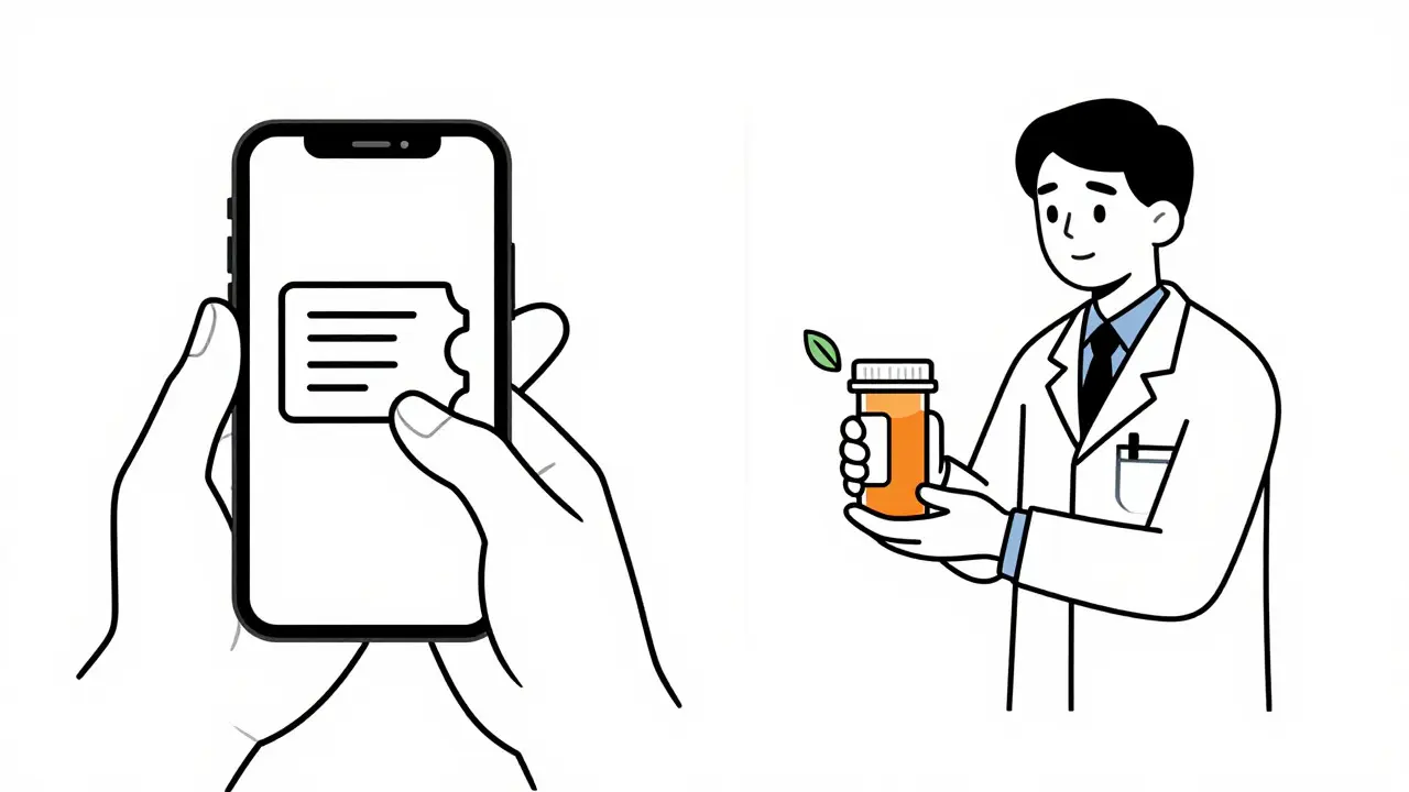 Illustration of coupons and alternative prescriptions